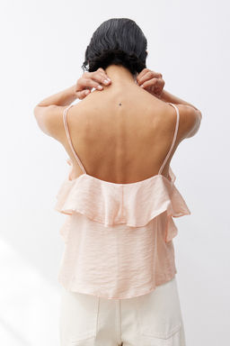 Top de volantes con tirantes espagueti - H&m фото 4