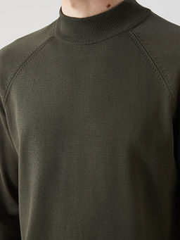 Yar?m Bal?k?? Yaka Uzun Kollu Erkek Triko Kazak