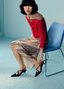 Vestido midi lencero de sat?n - H&m фото 3