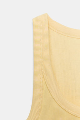 TOP MANGA SISA RIB / Amarillo - Zara фото 7