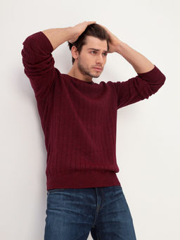 Джемпер мужской GREG G121-35237-лапша (бордо м.)  фото 7