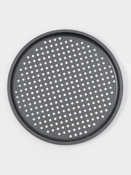 Форма для пиццы Доляна «Жаклин. Пицца», 38×2 см, антипригарное покрытие, чёрная