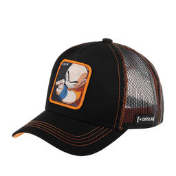 Бейсболка CAPSLAB арт. CL/DBZ3/1/KRI4 Dragon Ball Krillin (черный / рыжий)