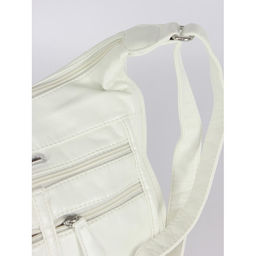 Сумка женская искусственная кожа Guecca-110, 1отд+карм/пер, плечевой ремень, белый SALE 264043 - Adelia фото 4