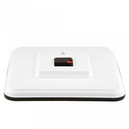 Часы настенные "Снежное время" 35х35х5см, мягкий ход, циферблат "Снежинки" белый/перламутровый; цифры арабские, черный; корпус пластик, черный/белый; в коробке (Китай)