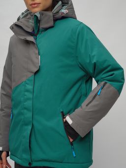Горнолыжный костюм женский большого размера темно-зеленого цвета 02278TZ - Chunmai фото 11