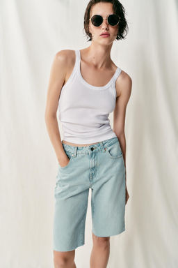 BERMUDA Z1975 DENIM TIRO MEDIO / Azul claro