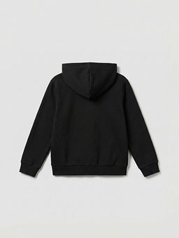 Kap??onlu Erkek ?ocuk Fermuarl? Sweatshirt