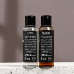 Подарочный набор новогодний мужской «Успехов в году»: гель для душа и шампунь для волос, 2×100 мл, Чистое счастье