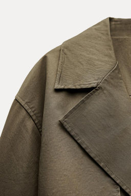 LONG TRENCH COAT WITH BELT - Zara фото 14