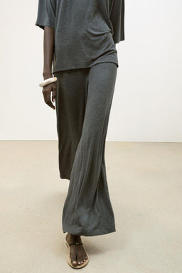 FLOWING PALAZZO TROUSERS - Zara фото 8