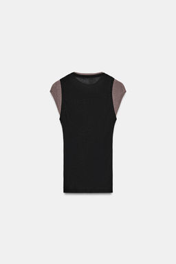 DOUBLE CONTRAST EFFECT TOP - Zara фото 17