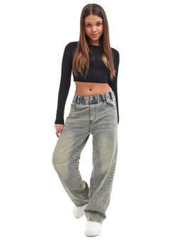 Джинсы-багги для девочек