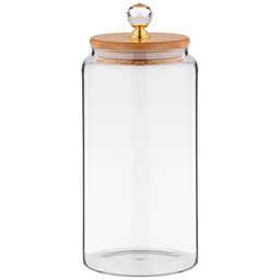 ЕМКОСТЬ ДЛЯ СЫПУЧИХ ПРОДУКТОВ AGNESS KRISTALL 800 МЛ ДИАМЕТР=9 СМ. ВЫСОТА=19 СМ ЦВЕТ:ПРОЗРАЧНЫЙ  фото 2