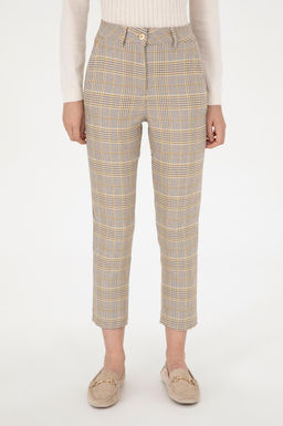 Kad_n Sar_ Carrot Hight Waist Fit Kanvas Pantolon