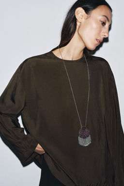 ZW COLLECTION FLOWING BLOUSE - Zara фото 2