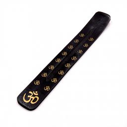 Подставка под благовония Лыжа Золотой ОМ уп 10шт Черные