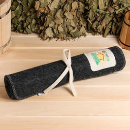 Лежак с вышивкой Хозяйн бани 150х50 см