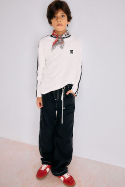 %100 Pamuk Loose Fit Standart Pa_a Gabardin Pantolon Erkek _ocuk