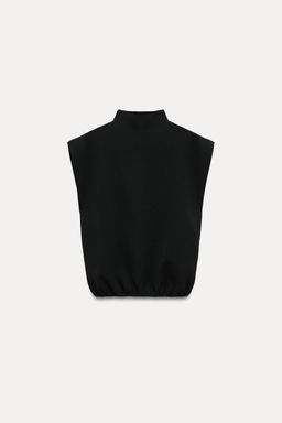 PLAIN STITCH HIGH NECK TOP - Zara фото 5