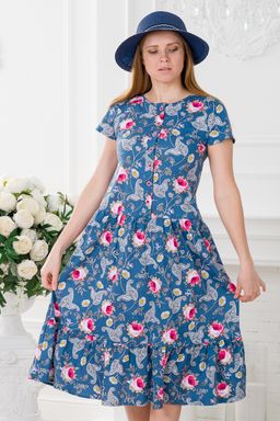 Платье женское из кулирки Кармелита Розы - Амадэль фото 25