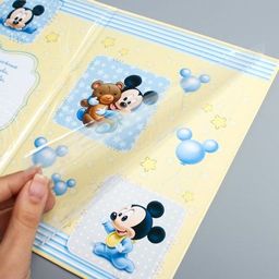 Свидетельство о рождении Микки малыш, Микки Маус, размер файла 14,2 x 20,5 см Disney (новый формат свидетельства)  фото 10