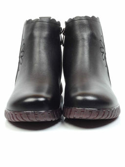 01-5507 BLACK Ботинки демисезонные (натуральная кожа, байка) - No name фото 8