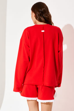 костюм женский 2-х предметный (джемпер + шорты) - Elletto фото 5