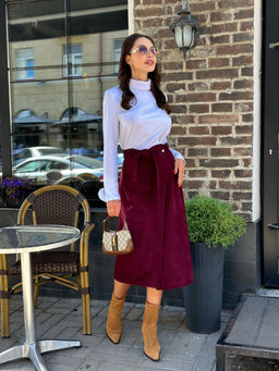 Юбка AURA 5064-164-Р винный