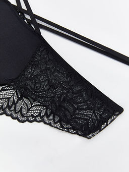 Dantel Detayl? Saten Fantezi Bikini K?lot