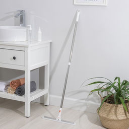 Водосгон для пола Raccoon, силиконовый поворотный сгон 37 см, черенок из нержавеющей стали 70-115 см - Simaland фото 9