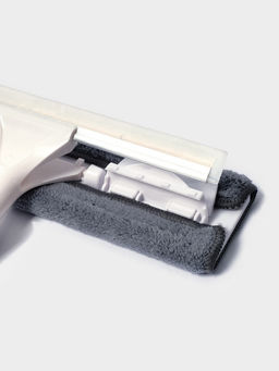 Окномойка бабочка, стальная телескопическая ручка, микрофибра, поворот на 180°, 27×7×114(137) см