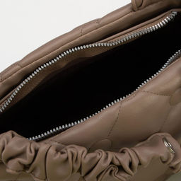 Сумка-тоут на молнии, длинный ремень, цвет коричневый - Simaland фото 3