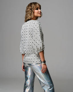 Блузка Японский шёлк с цельнокроеным рукавом - Elena sorti фото 4