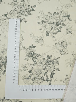 Сатин Винтажный романс цв.серый, ш.2.5м, хлопок-100%, 115гр/м.кв - Купава фото 7