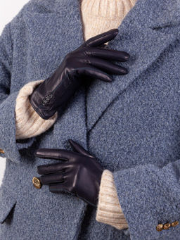 Перчатки женские ш+каш. IS02805-sh navy - Eleganzza фото 2