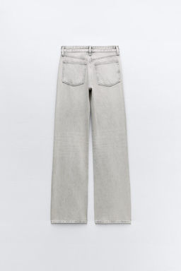 TRF WIDE-LEG MID-RISE FULL LENGTH JEANS - Zara фото 25