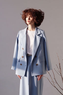 Юбка миди-макси голубая - Martichelli фото 10