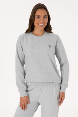 Kad_n Gri Melanj Pijama Tak_m_ - U.s. polo assn фото 3