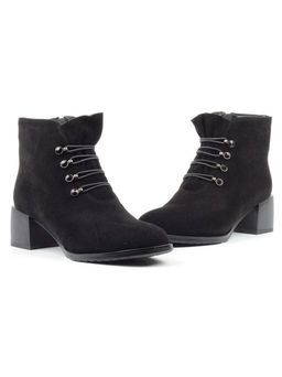 04-M20-6117 BLACK Ботинки женские зимние (натуральная замша, натуральный мех) - Фабричный китай фото 10