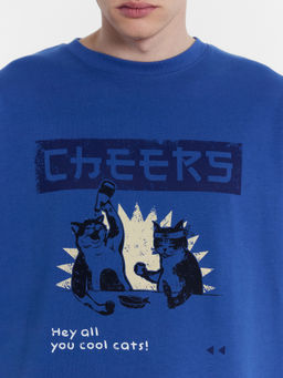 Футболка мужская синяя с печатью синий +печать 111882 - Mark formelle фото 6