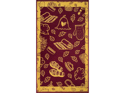 Полотенце махровое 6с103.412ж1 Атрибуты бани(кр.дерево1) 50х90см