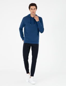 Lacivert Slim Fit Pa_as_ Lastikli Nerv_rl_ E_ofman Alt_