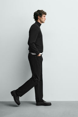 REGULAR FIT COTTON TROUSERS