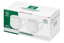 Набор кружек 2 пр. 500 мл 13,5*10*9 см Тропики, фарфор - Elan gallery фото 6