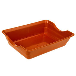 Туалет глубокий без сетки 36×26×9 см, коричневый