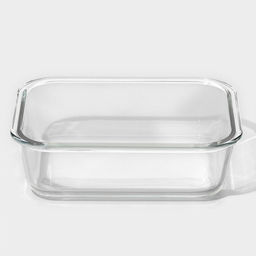 Контейнер для еды из жаропрочного стекла Доляна «Клик», 620 мл, 18×14×6,5 см, с крышкой