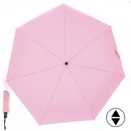 Зонт женский ТриСлона-L 3765D,  R=58см,  суперавт;  7спиц,  3слож,  полиэстер,  без рис,  розовый 157324
