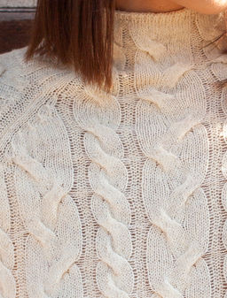 VILATTE / Удлиненный свитер тонкой вязки с шерстью  фото 3