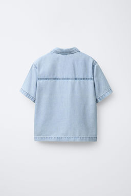 CAMISA DENIM FLUIDA / Azul - Zara фото 2